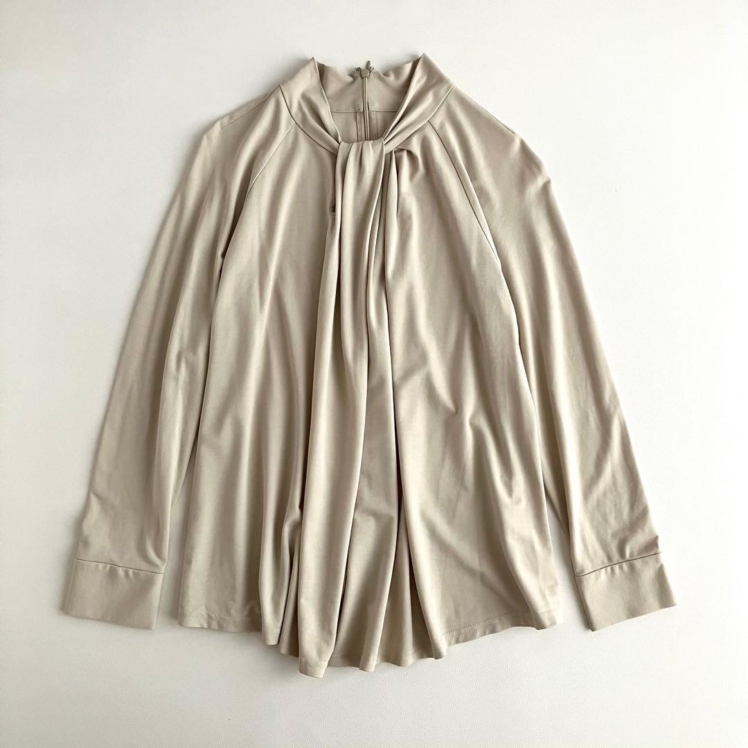 人気♡soejuソージュ　ボウスタイルプルオーバー　シャツ　ブラウス　S　洗える