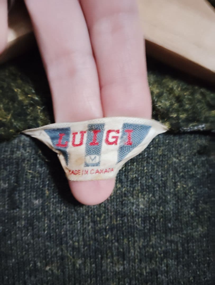 【推定60s】LUIGI カナダ製 ヴィンテージ ガウンジャケット　グリーン
