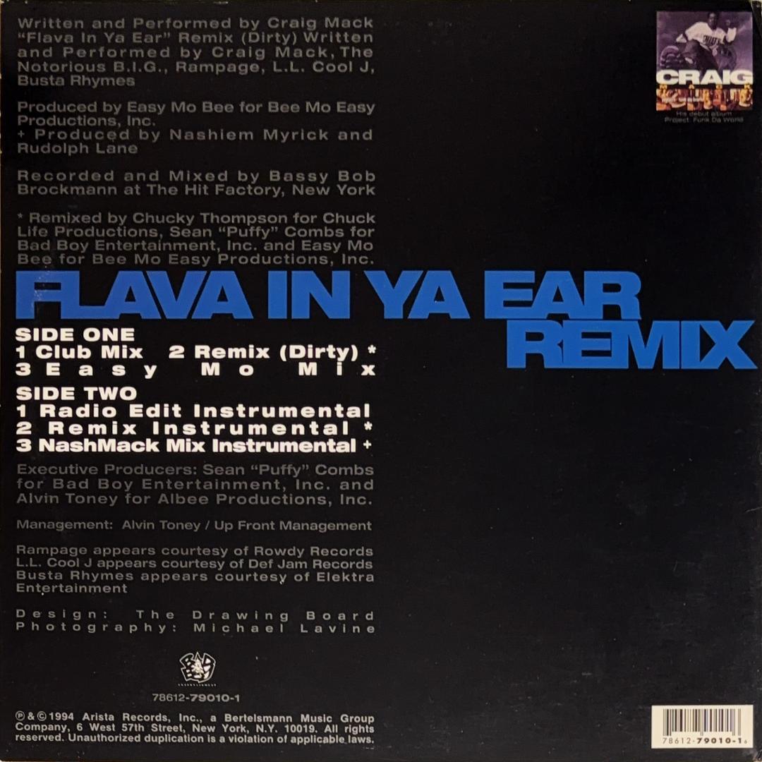 洋楽 Craig Mack - Flava In Ya Ear (Remix)