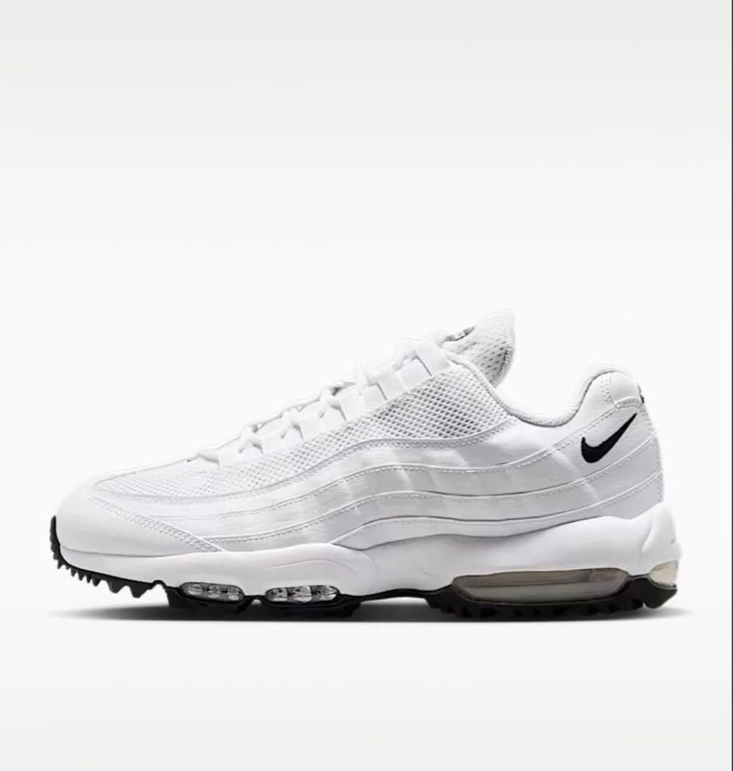 シューズ(男性用) 28.5cm Nike Air Max95 Golf \"White/Black\"