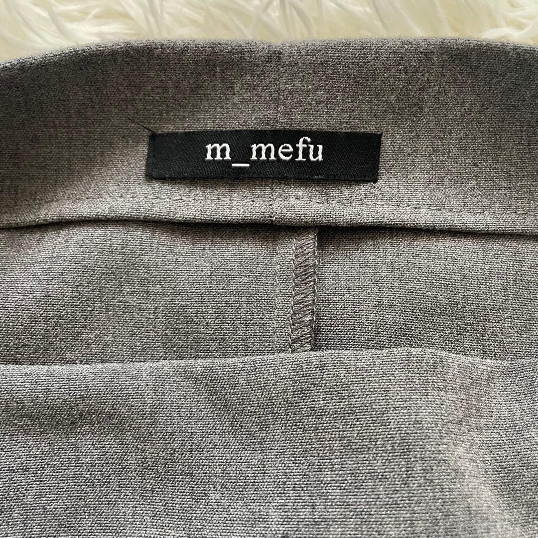 美品　m_mefu センソユニコ 変形チュニック ワンピース グレー 40 芽風