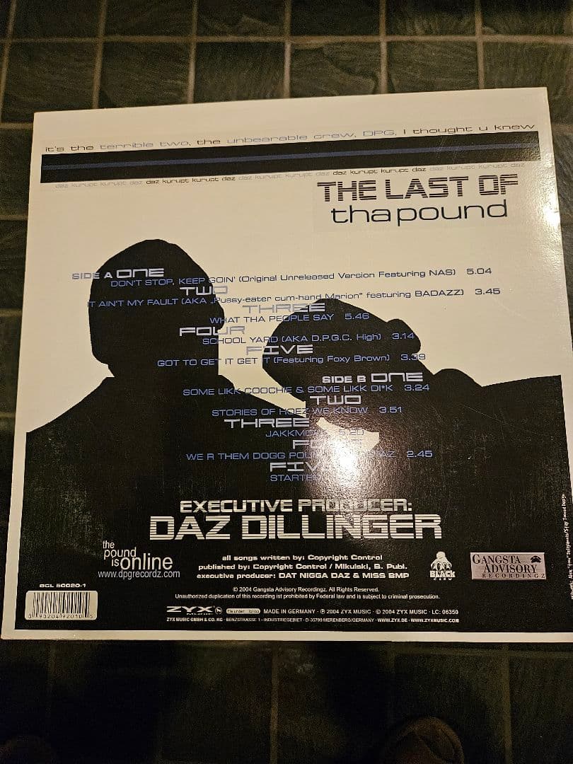 THE LAST OF THA POUND アナログレコード