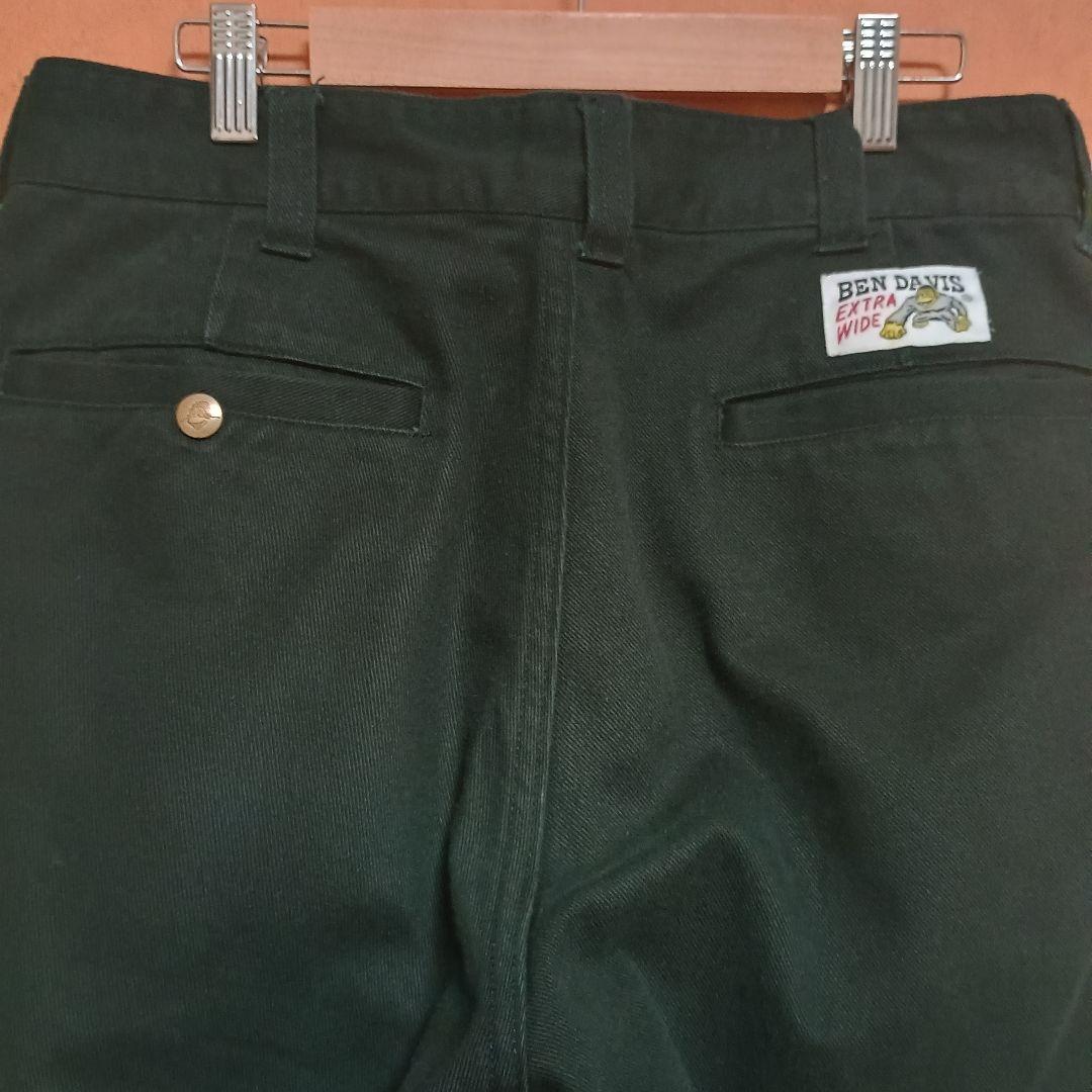 BEN DAVIS EXTRA WIDE ブラック ワークパンツ　ゴリラカット