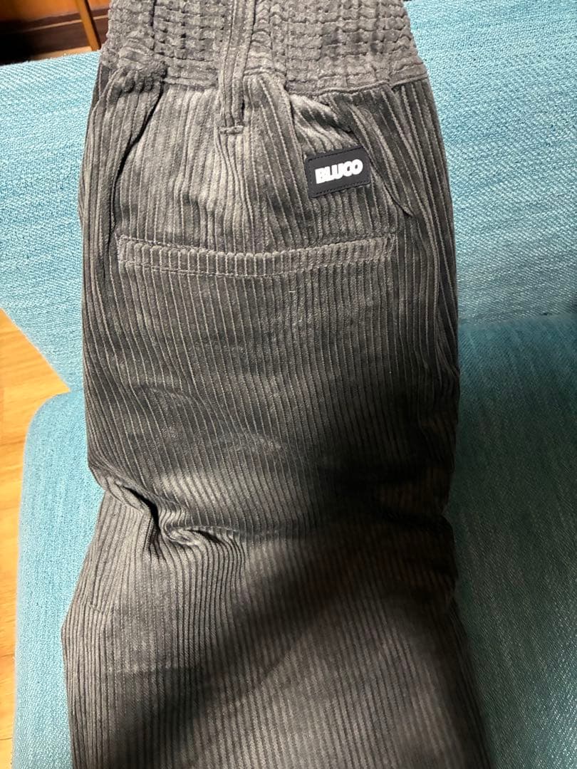 本日まで　ブルコBLUCO コーデュロイワークパンツMサイズ試着のみタグ付き