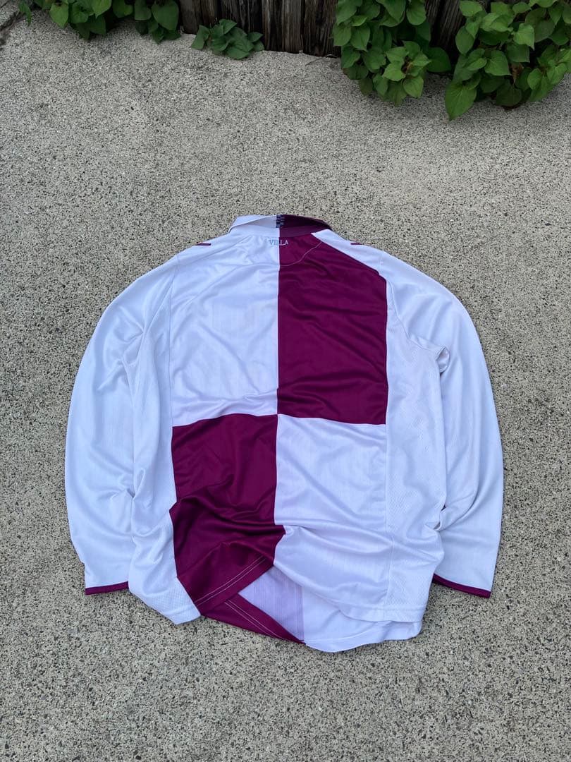 【超希少 美品】macron xアストンヴィラ アウェイユニフォーム 長袖 XL