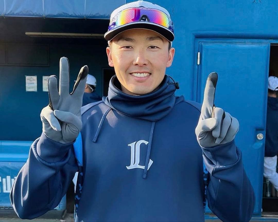 西武ライオンズ選手実使用源田壮亮ネックウォーマー
