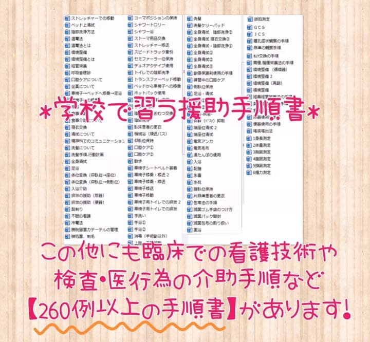 看護実習 看護学生 国家試験 レポート　アセスメント　手順書　国試　看護過程
