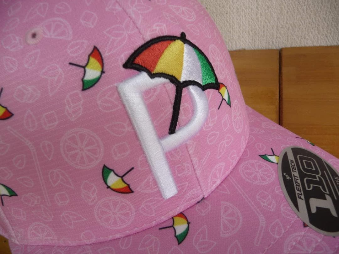 USプーマコブラ 21 A・パーマー Lemons CAP ピンク特注刺繍