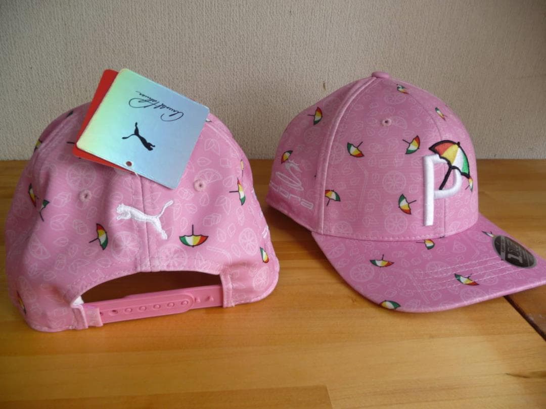 USプーマコブラ 21 A・パーマー Lemons CAP ピンク特注刺繍