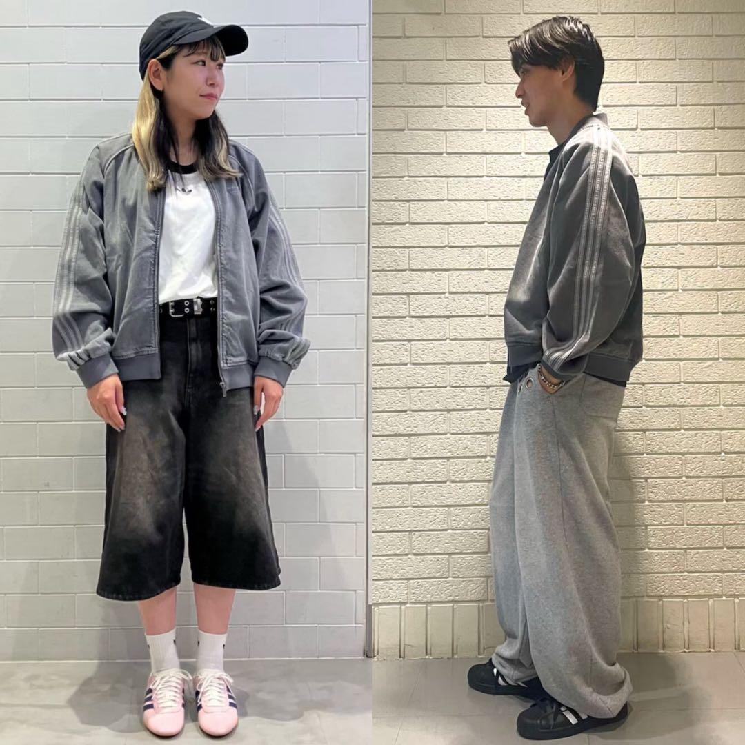 新品2XL⭐️adidasアディカラー ルーズデニムブラック ウォッシュジャケット