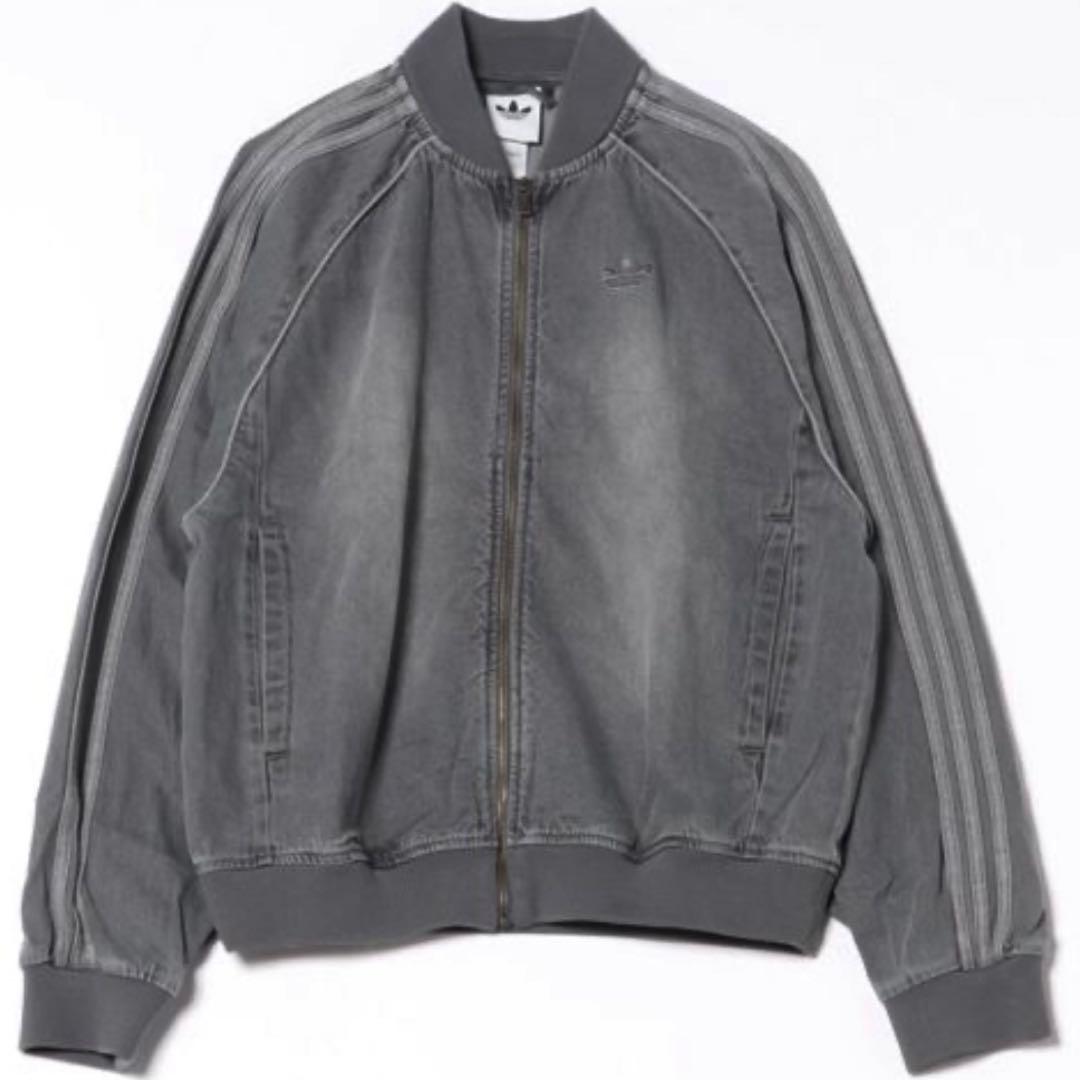 新品2XL⭐️adidasアディカラー ルーズデニムブラック ウォッシュジャケット