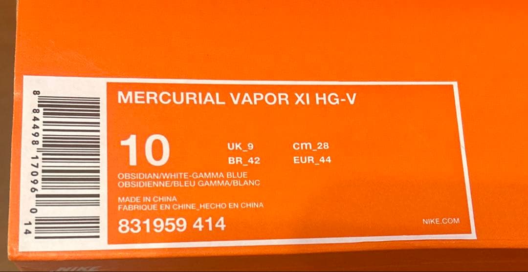 【新品未使用】NIKE MERCURIAL VAPOR XI HG-V