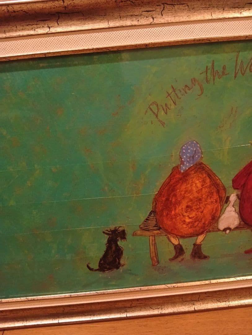 サムトフト　絵画　額入り　大きめ　sam toft