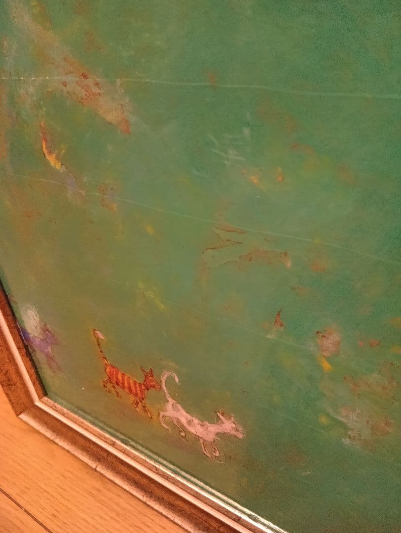 サムトフト　絵画　額入り　大きめ　sam toft