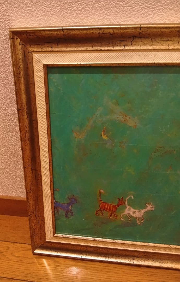 サムトフト　絵画　額入り　大きめ　sam toft