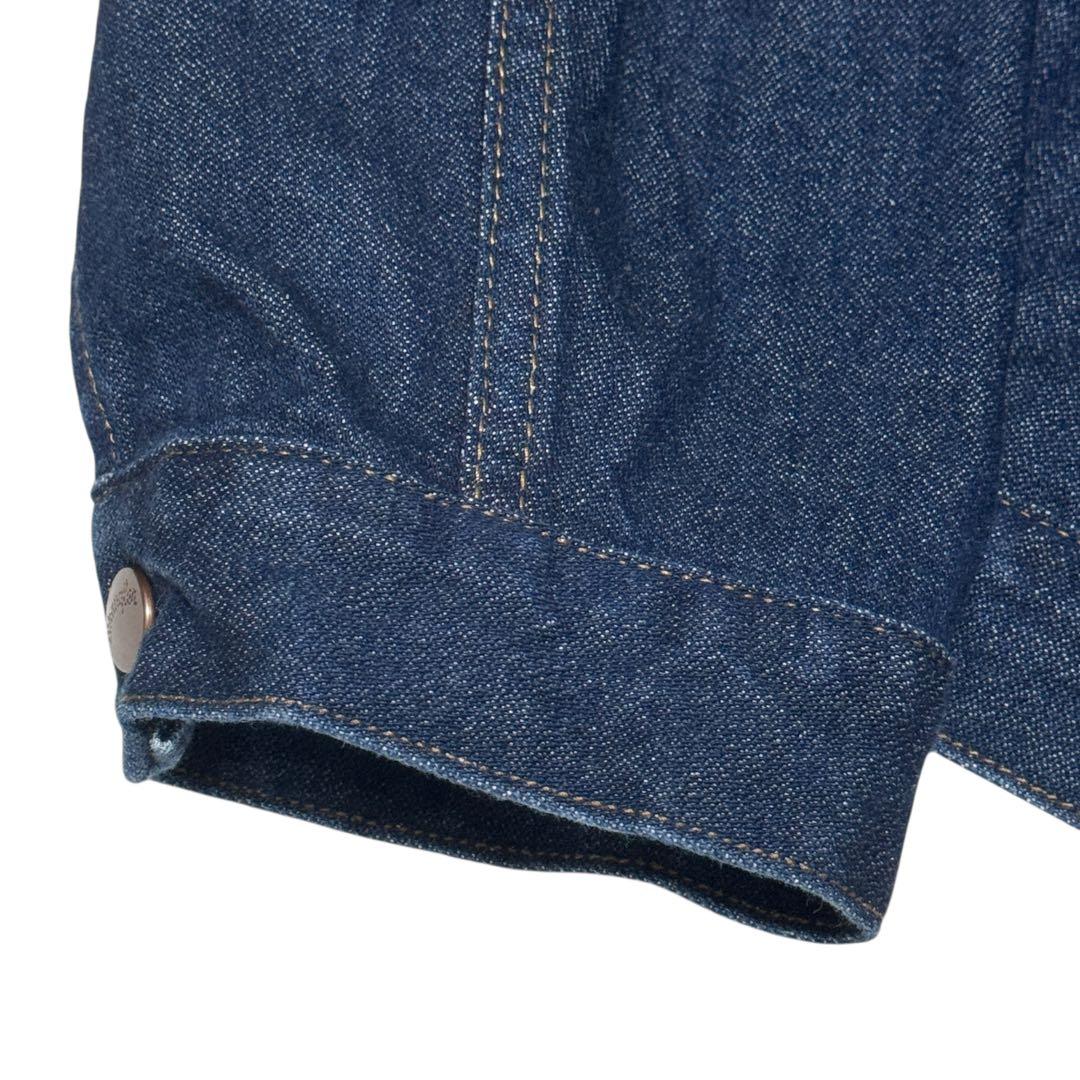 美品　Wrangler 24MJZ フロントジップ　デニムジャケット　濃紺　XL