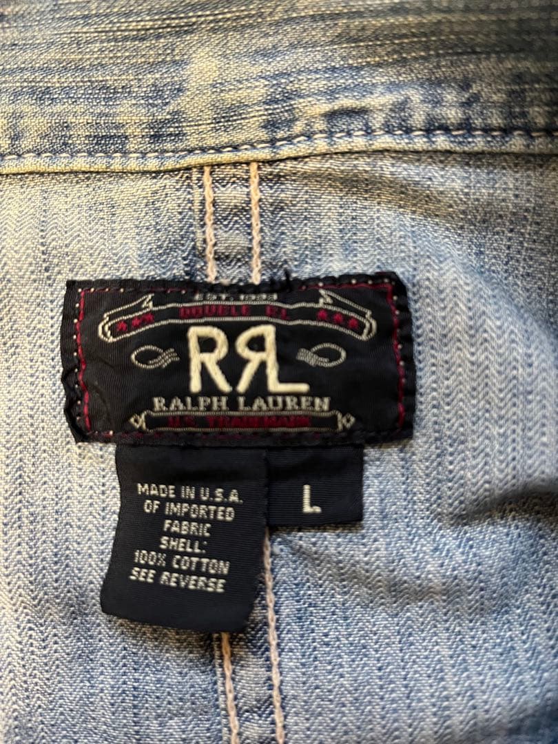 RRL（ダブルアールエル）　「三ツ星タグ」デニムジャケット　Ｌ