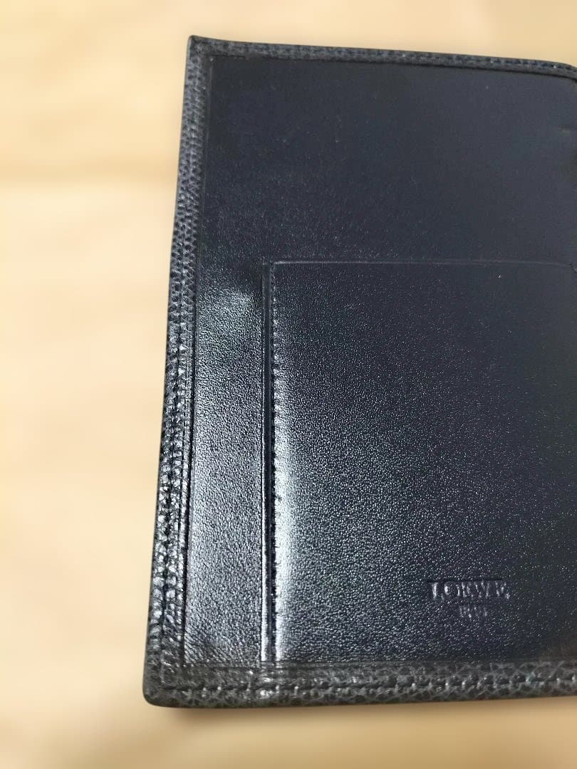 LOEWE ロエベ システム手帳 リング式ファイル　紺