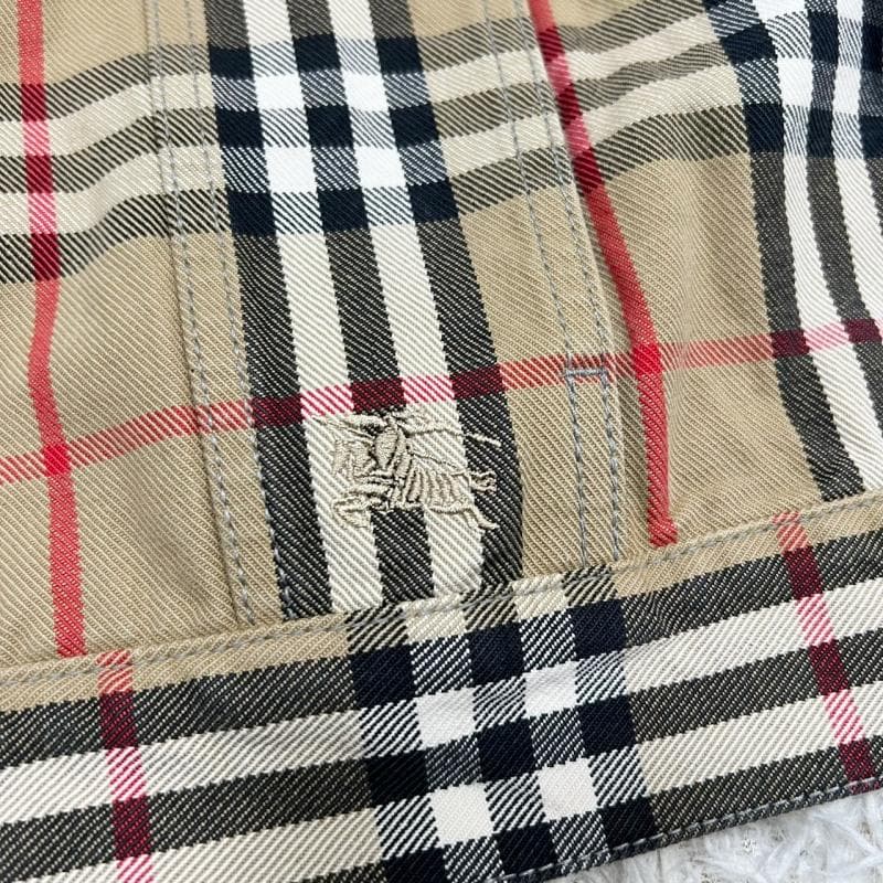 極美品 Burberry Supreme コラボ デニム トラッカージャケット