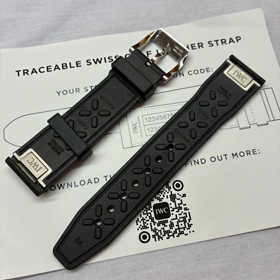 IWC 純正ラバーベルト 純正尾錠付き 美品中古
