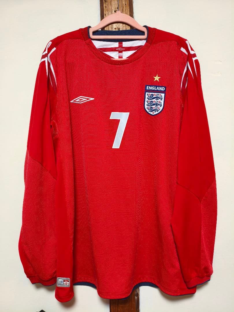 ウェア Beckham 7 England  2004/05 Longsleve
