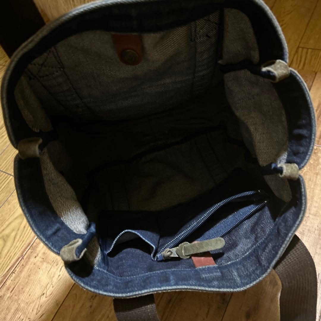 masterpiece denim x suedeトートバッグ デニム レザー