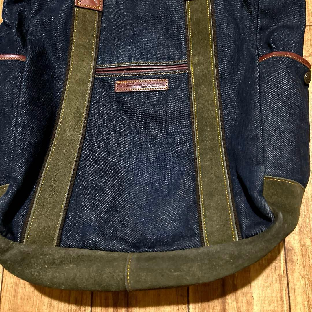 masterpiece denim x suedeトートバッグ デニム レザー