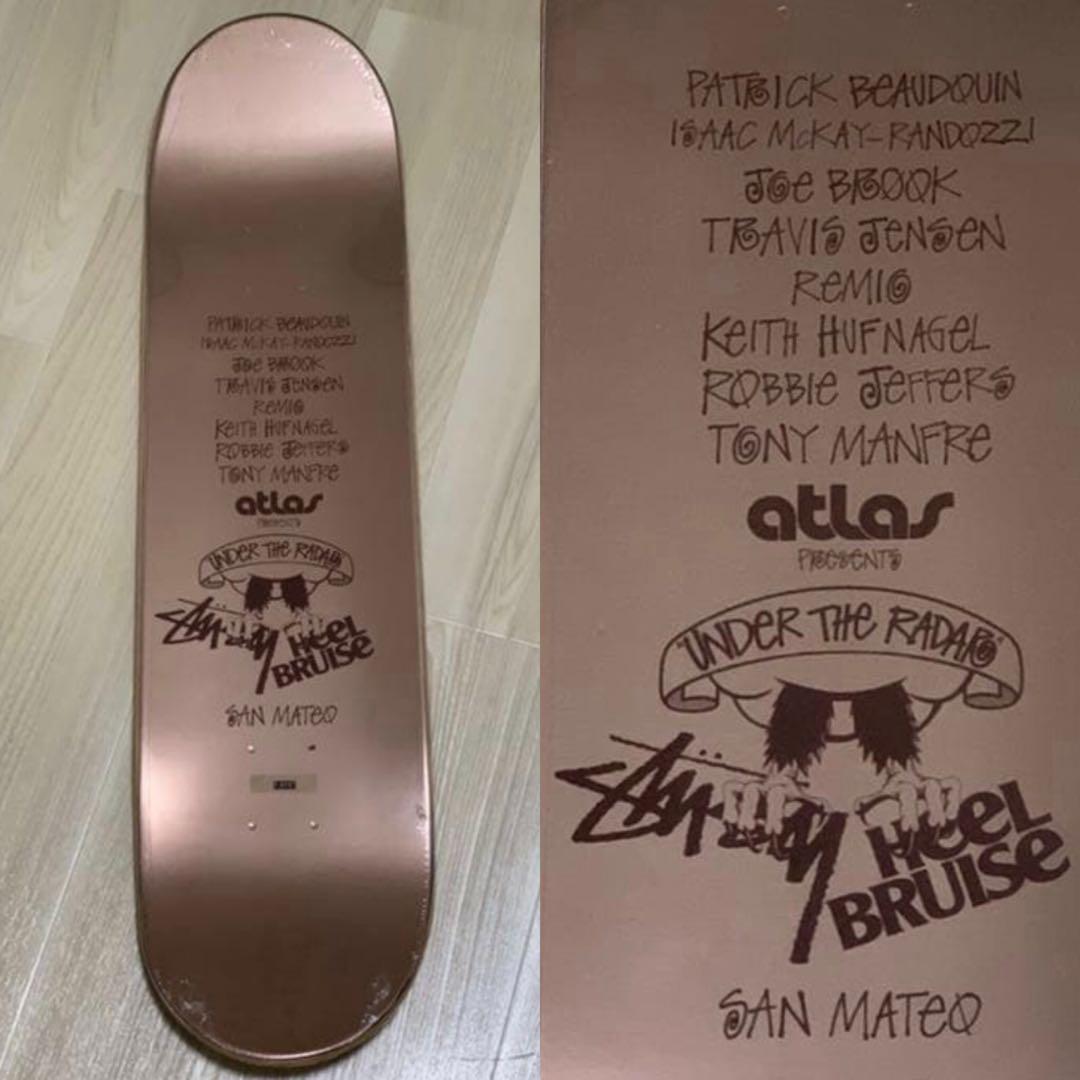 希少ATLAS x STUSSY x HEEL BRUISE コラボデッキ