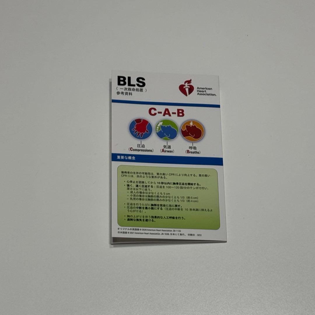 ※ちゅちぇさま専用【書き込みなし】BLS 一次救命処置 マニュアル