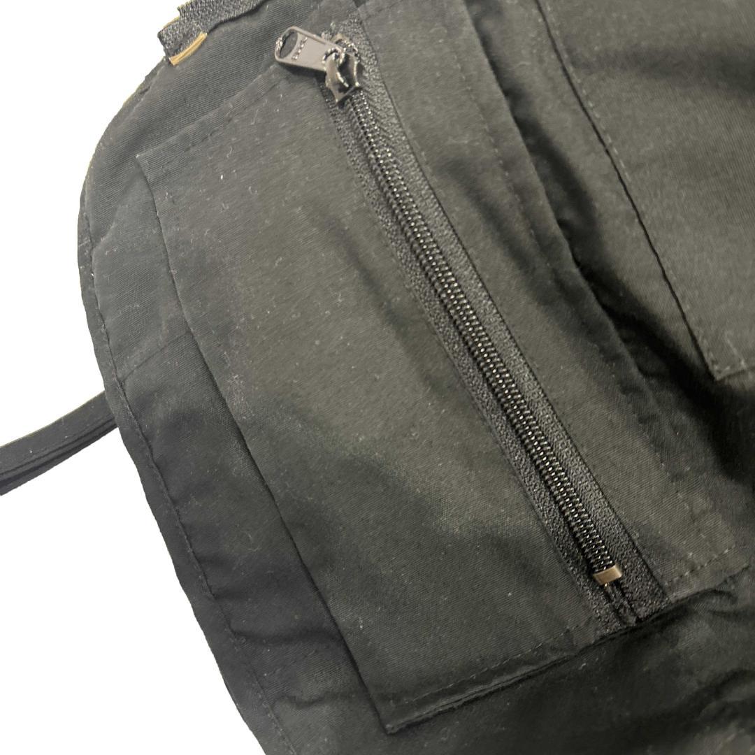 90s GAP フィッシュベスト 黒 M 古着 ギャップ オールド