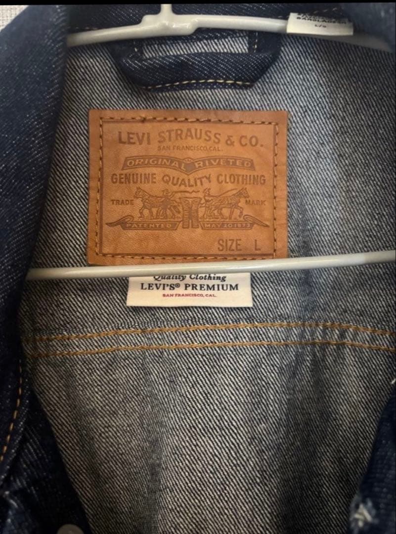 【超美品】Levi's Premium デニムジャケット ダークブルー