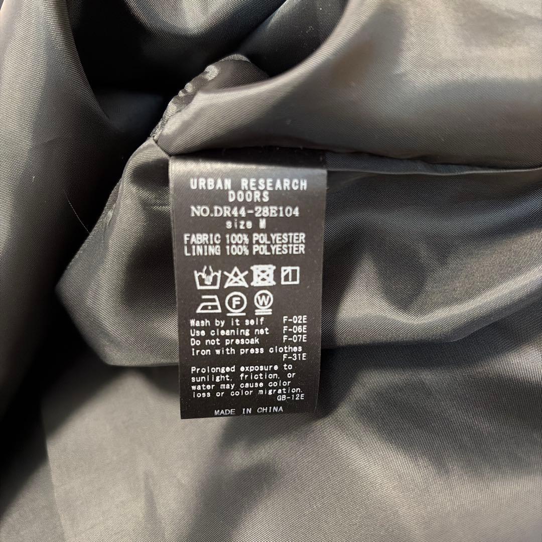 URBAN RESEARCH DOORS ツイルスリットネックベスト 黒 M