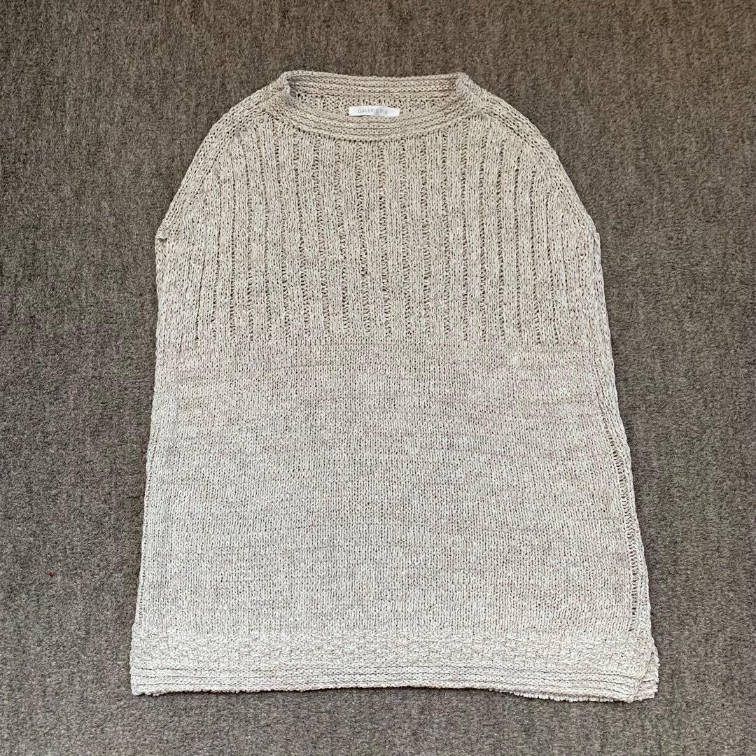 YUKI 　GALERIE VIE 定価3万　ラッセルテープ ボートネック