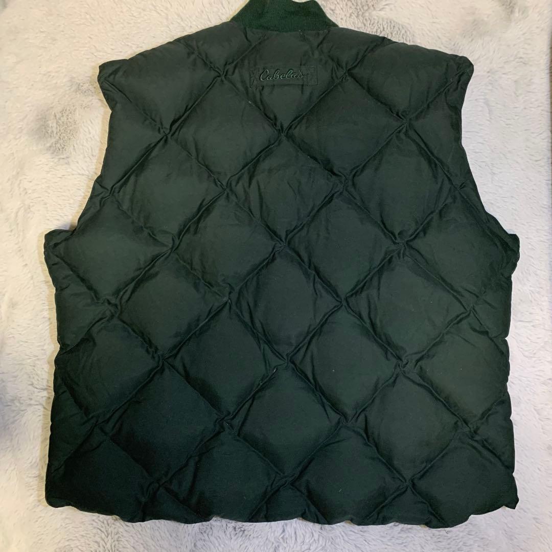 Cabela's 90-00s ダイヤモンドキルティングダウンベストXL