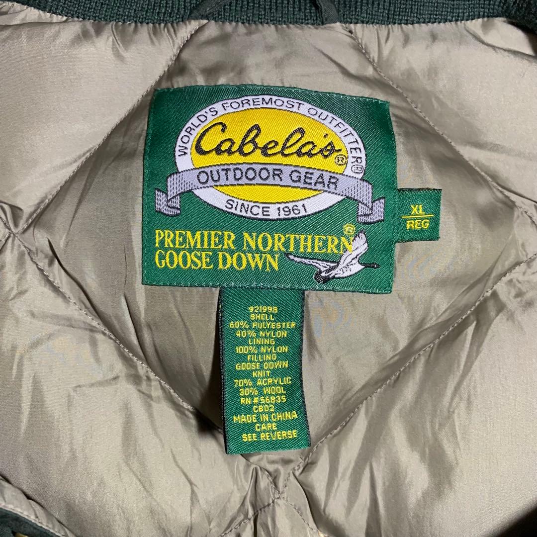 Cabela's 90-00s ダイヤモンドキルティングダウンベストXL