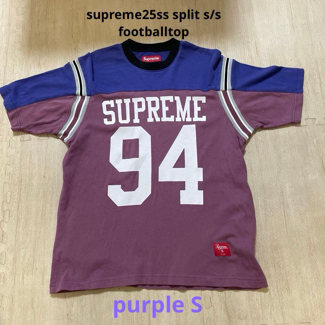 シャツ supreme25ss split s/s football top