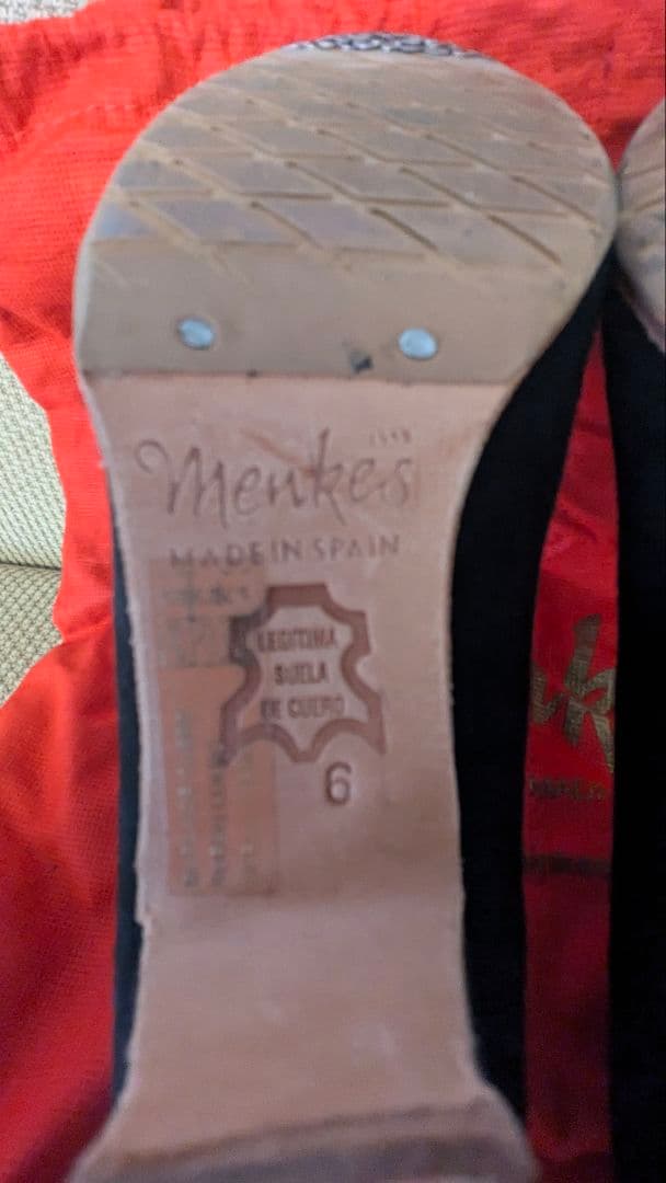 フラメンコシューズ メンケスセミプロ 黒スエード36.0 menkes サイズ6
