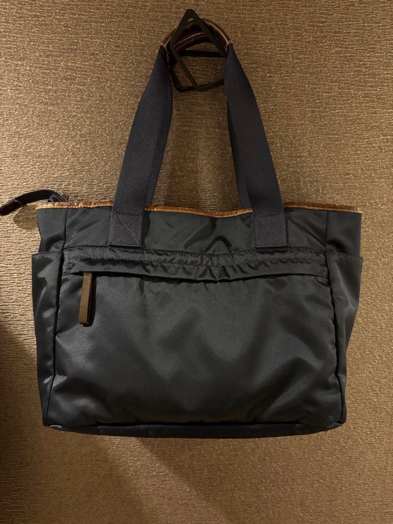 【美品　希少】PORTER 吉田カバン　ポーター　プラン　トートバッグ　ネイビー