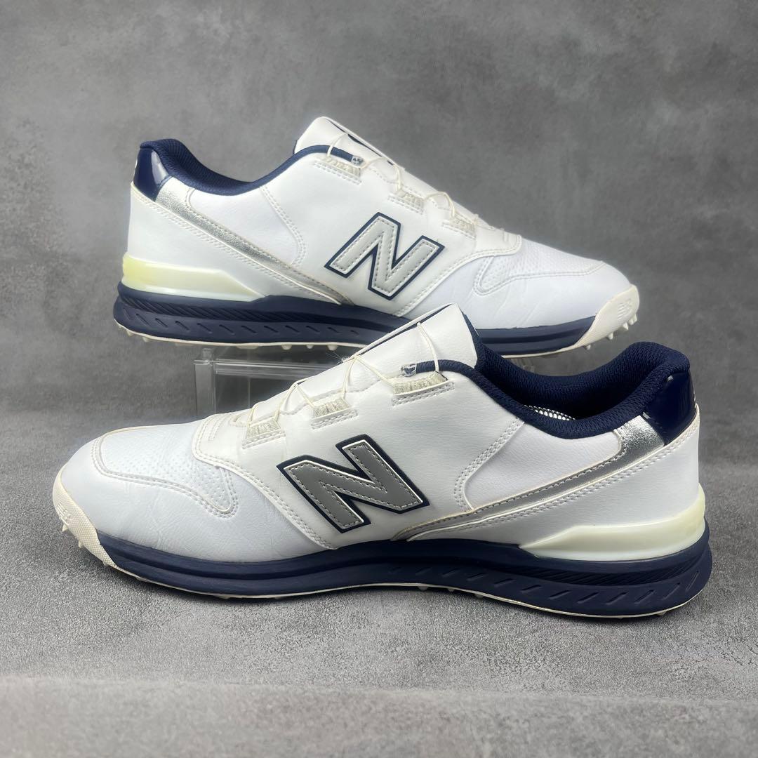 【美品】ニューバランス ゴルフシューズ UGBS996 ボア付き 白 29.0