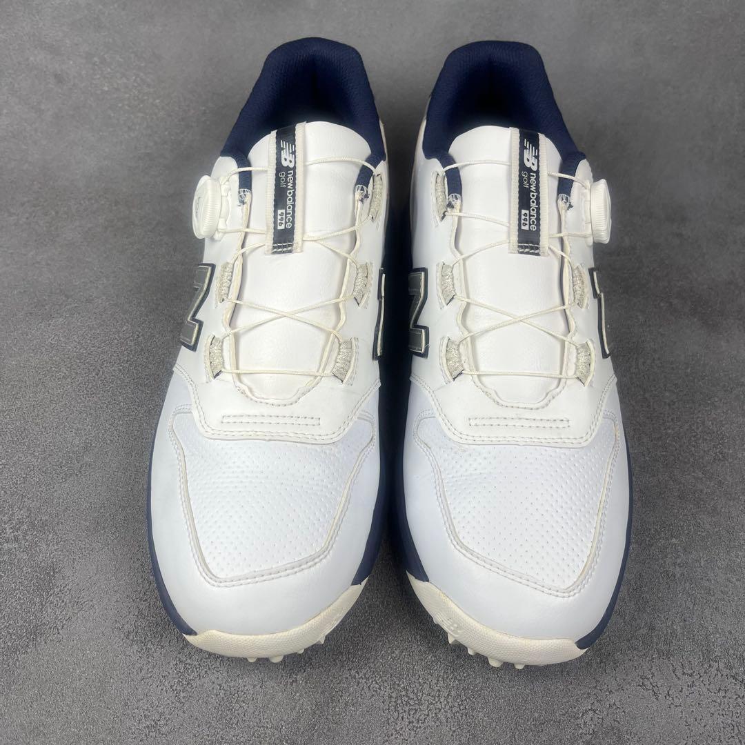 【美品】ニューバランス ゴルフシューズ UGBS996 ボア付き 白 29.0