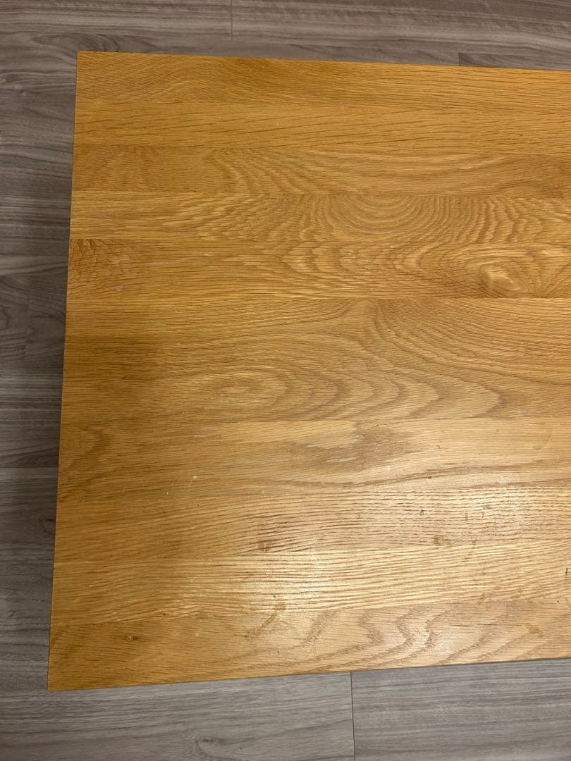 【しいたけ】無印良品 無垢材ローテーブル120×60×35 引き出し付