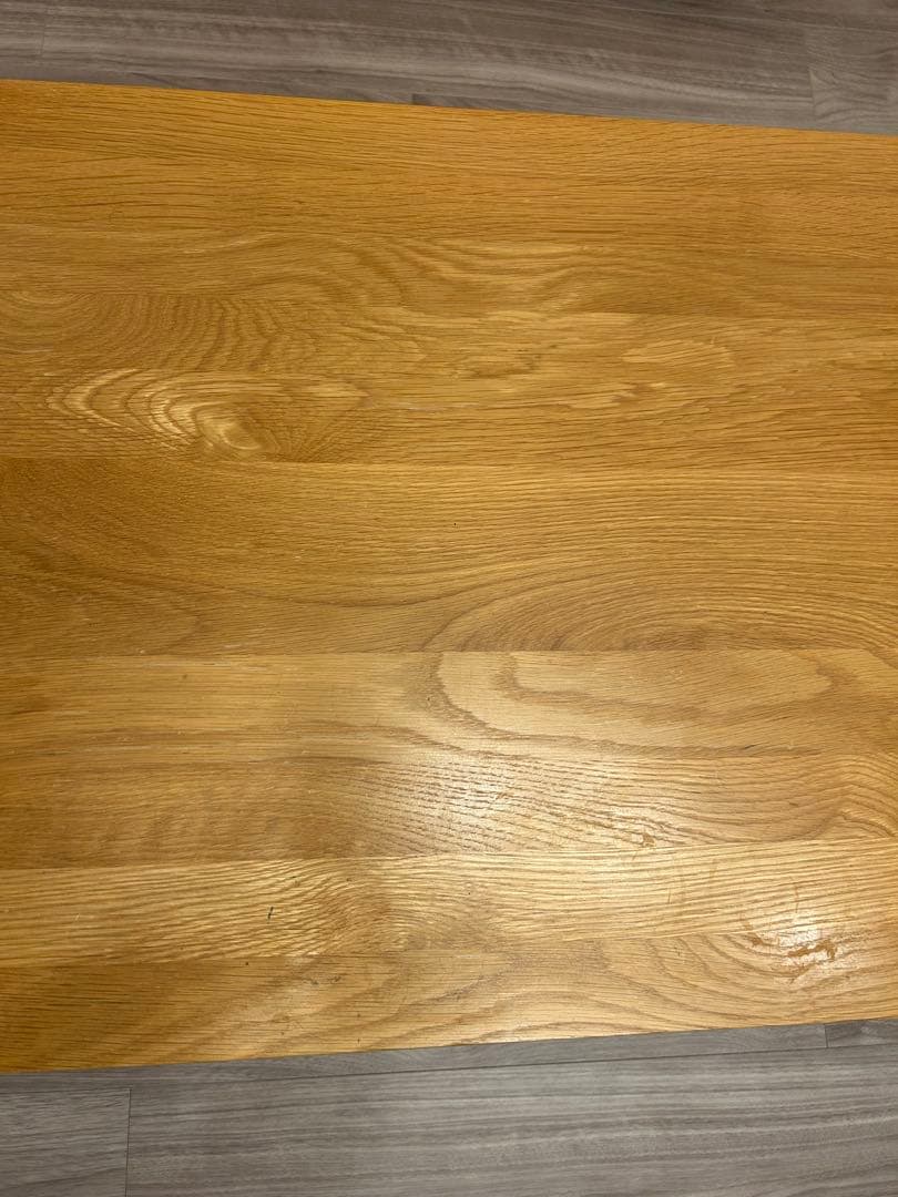 【しいたけ】無印良品 無垢材ローテーブル120×60×35 引き出し付