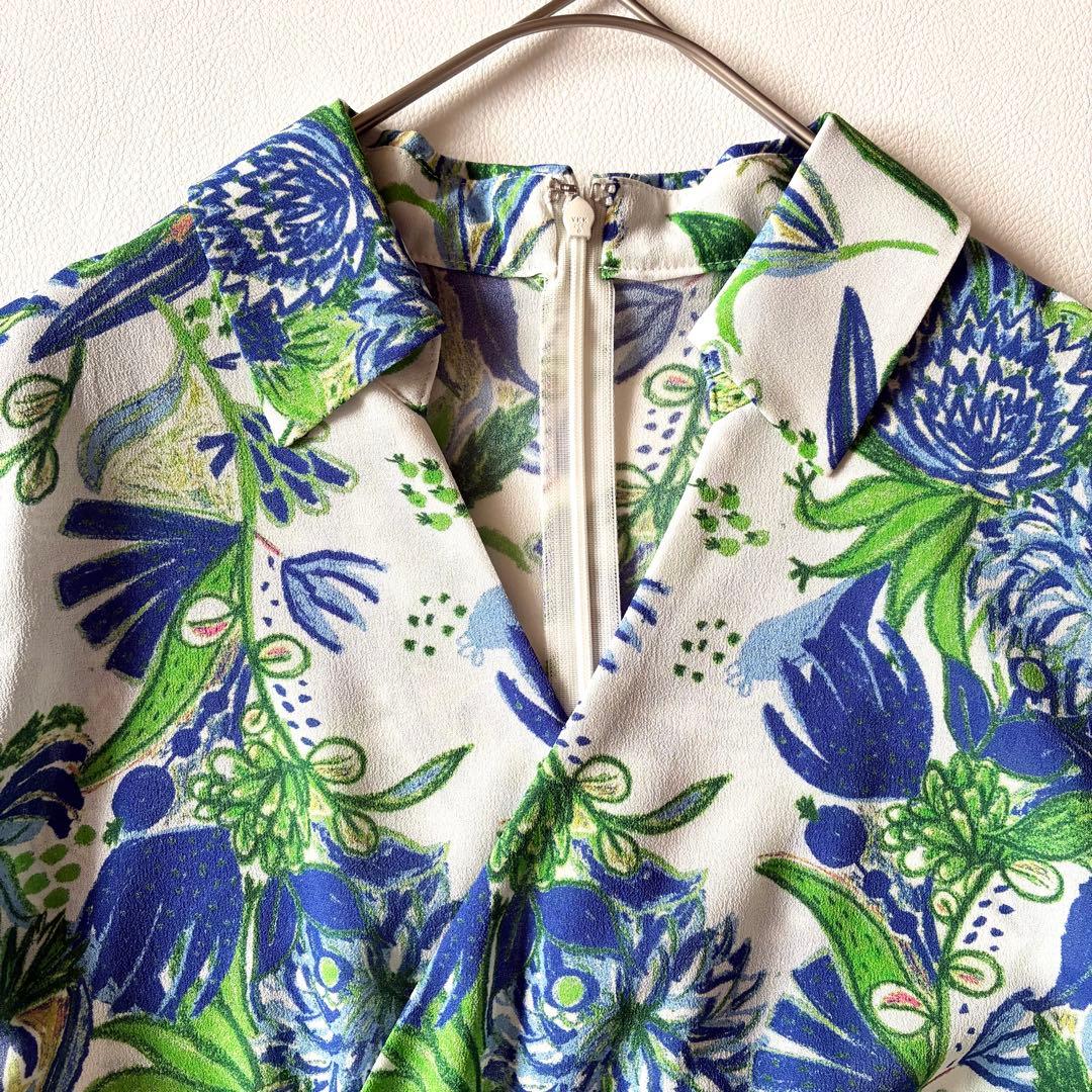 極美品✨Kay me ケイミー　現行　衿付きカシュクールワンピース　インナー付き