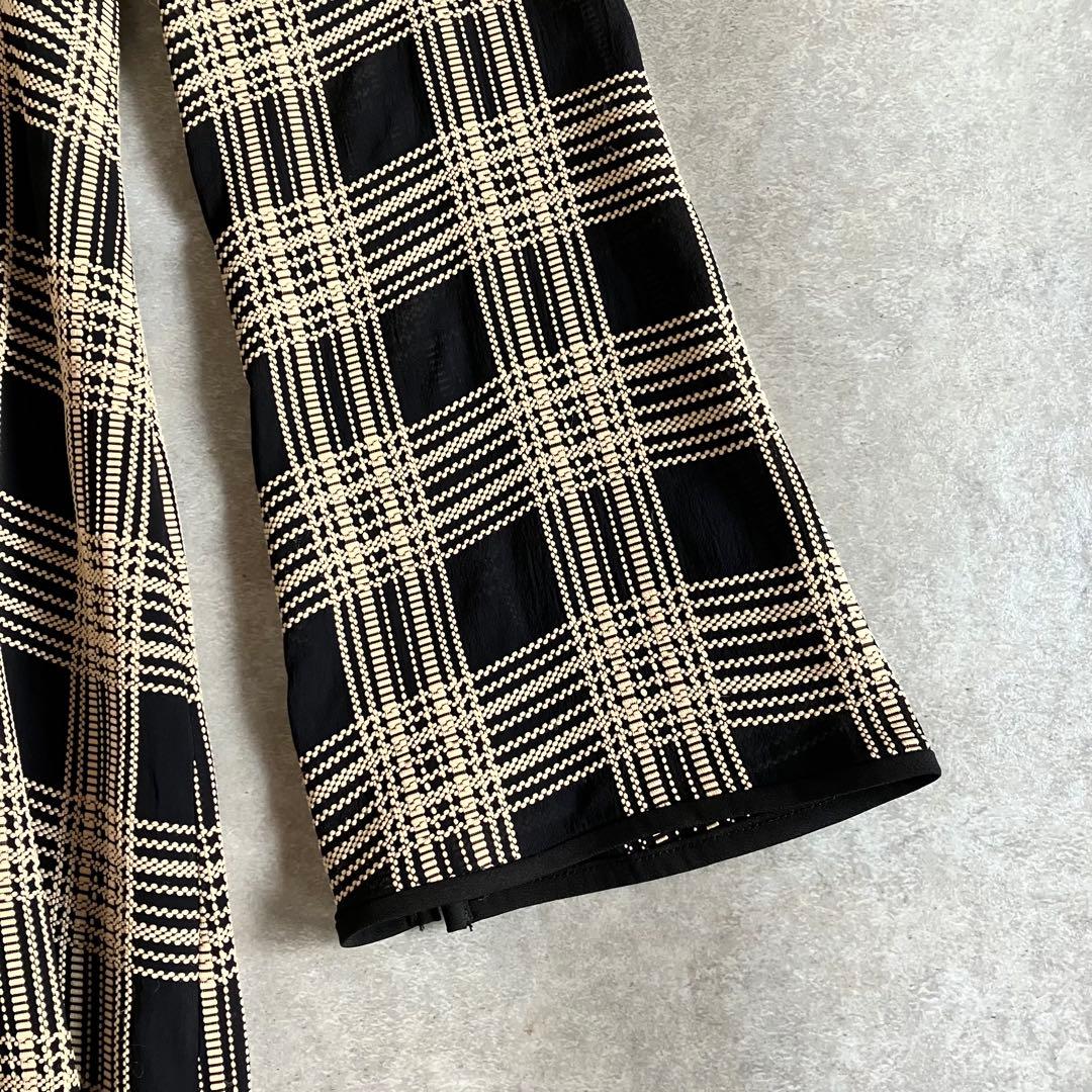 美品 CLANE CHAIN CHECK ONEPIECE ワンピース 2023