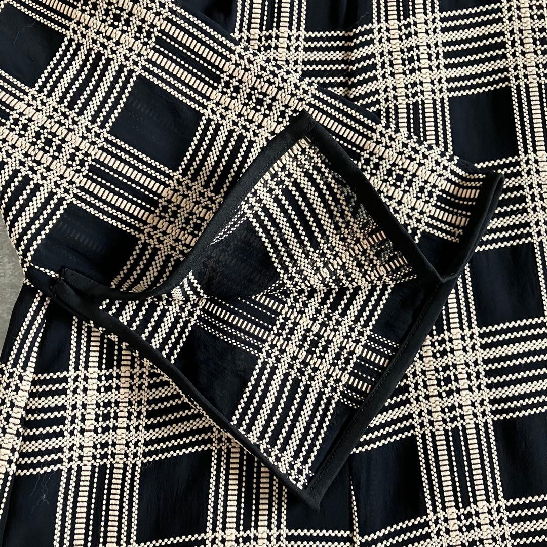 美品 CLANE CHAIN CHECK ONEPIECE ワンピース 2023