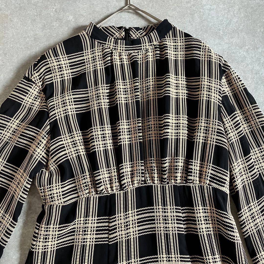 美品 CLANE CHAIN CHECK ONEPIECE ワンピース 2023