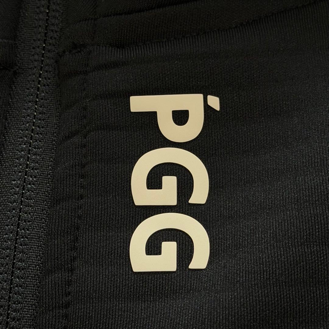 PGG　パーリーゲイツ　ジップパーカー　ネイビー　袖ライン　ゴルフウェア　M