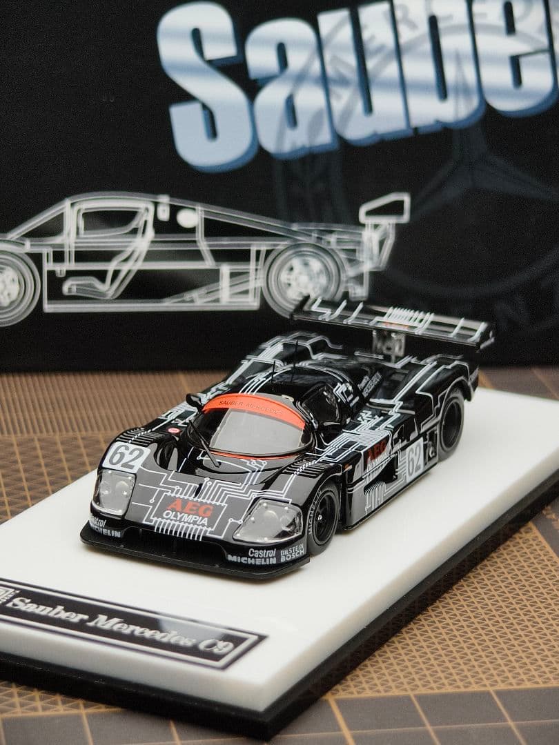 TPC × YS 1/64 メルセデス ベンツ Sauber C9 No.62
