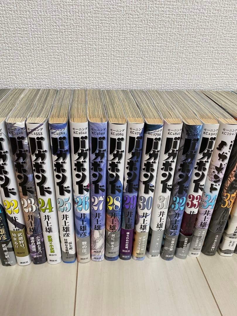 バガボンド　井上雄彦　1巻から37巻　帯つき多め　3巻以降は第1刷発行