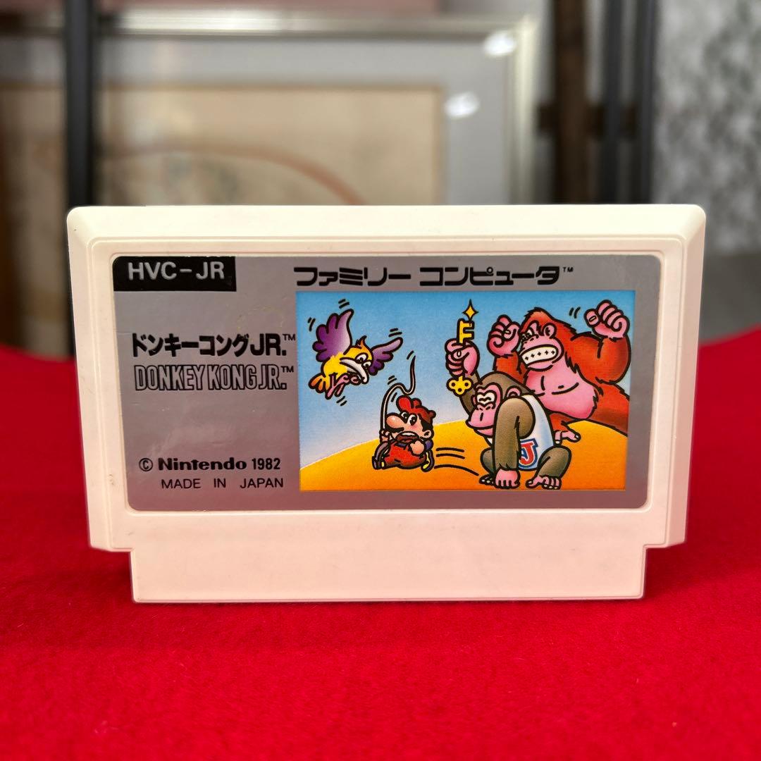 ファミコン　ドンキーコングJR HVC-JR 銀箱　ソフト　取説